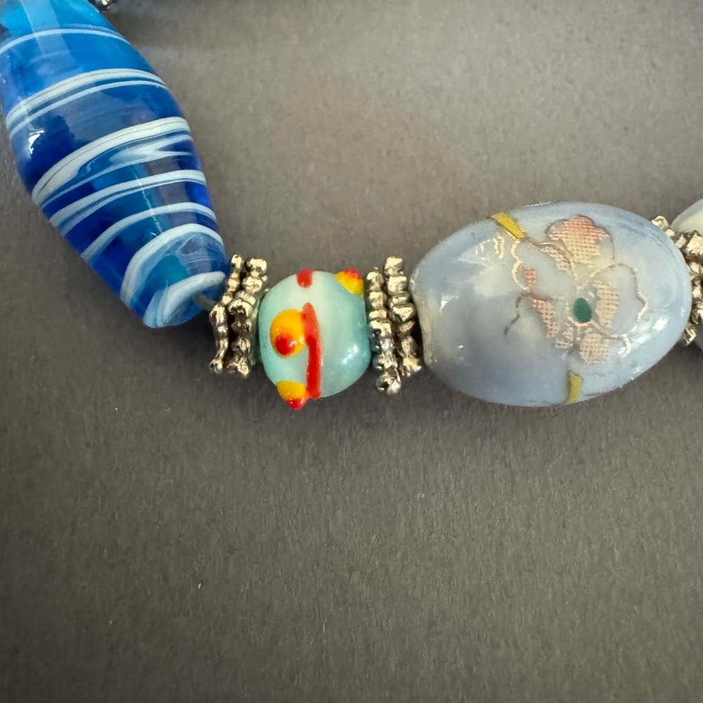 Blue Beaded Bracelet - Picture 7 of 8